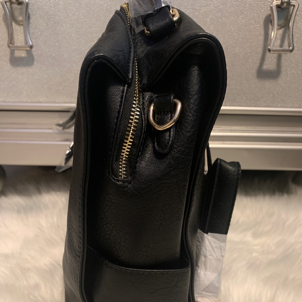 Vegan Leather Multi Strap Backpack - image 3